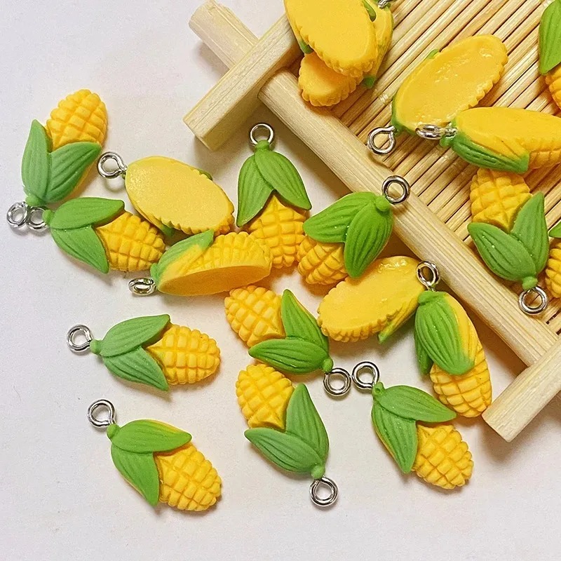Health Wellness Lifestyle - 20 Buah Liontin Resin Sayuran Jagung