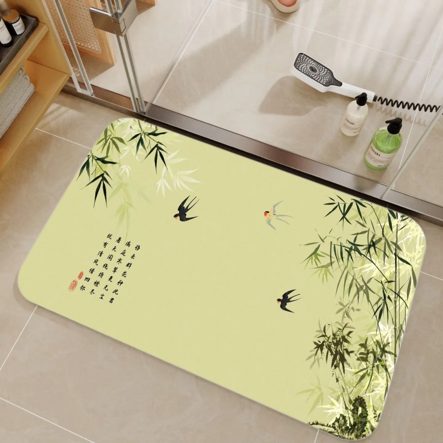 Bamboo Bath Mat - Keset Kamar Mandi dari Bambu dan