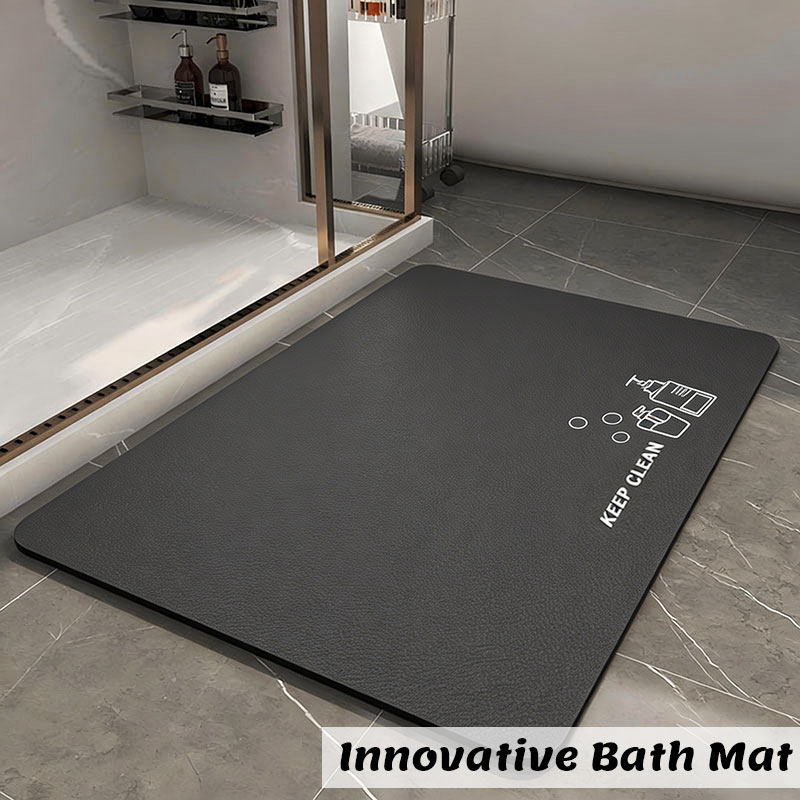Keset Kamar Mandi Diatomite, P - Bamboo Bath Mat ulasan dan harga