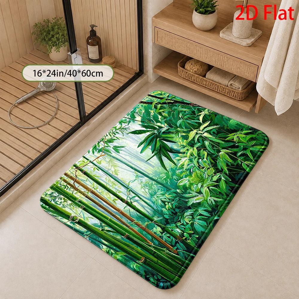 Keset Kamar Mandi Motif Hutan  - Bamboo Bath Mat ulasan dan harga