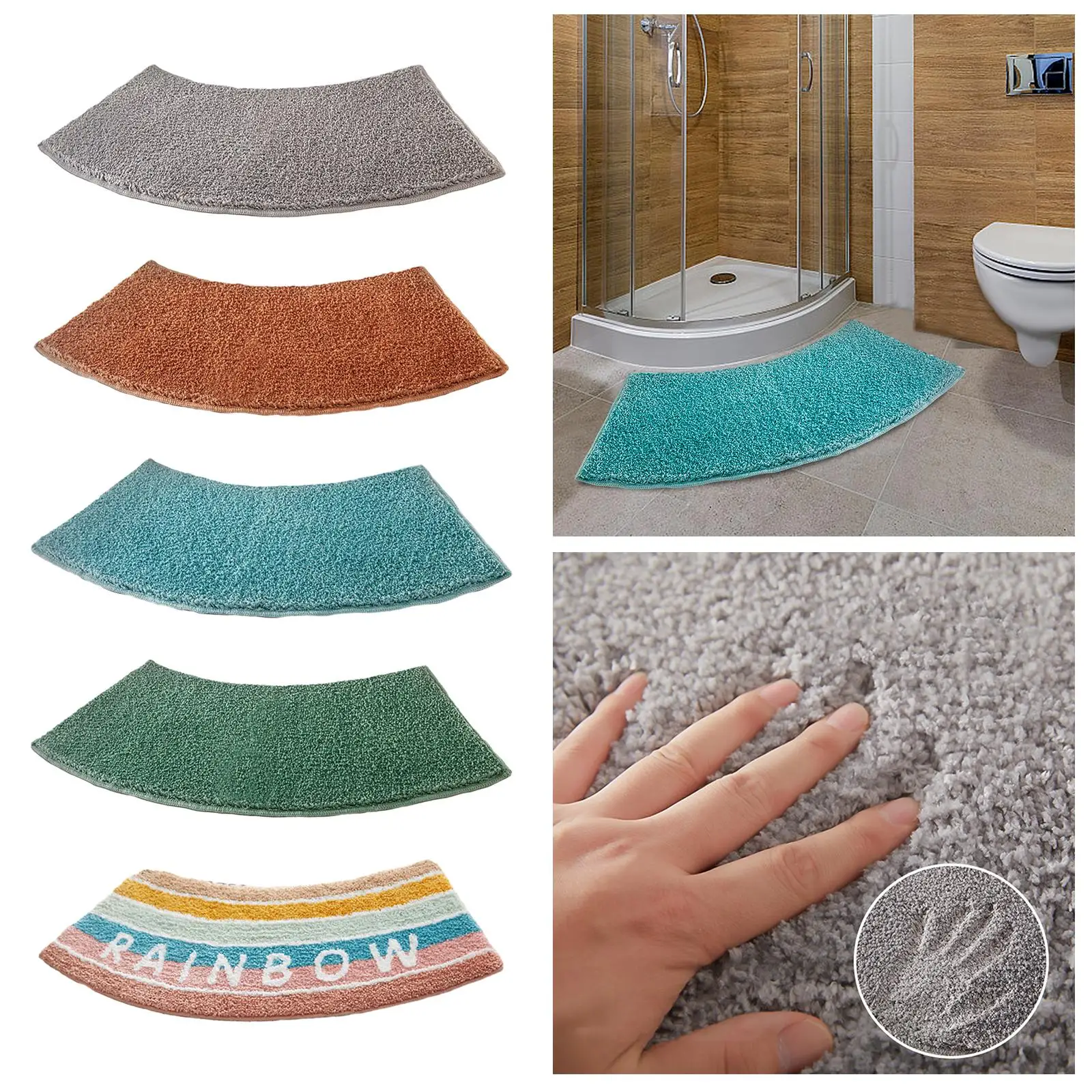 Keset Mandi Melengkung, Keset  - Bamboo Bath Mat ulasan dan harga