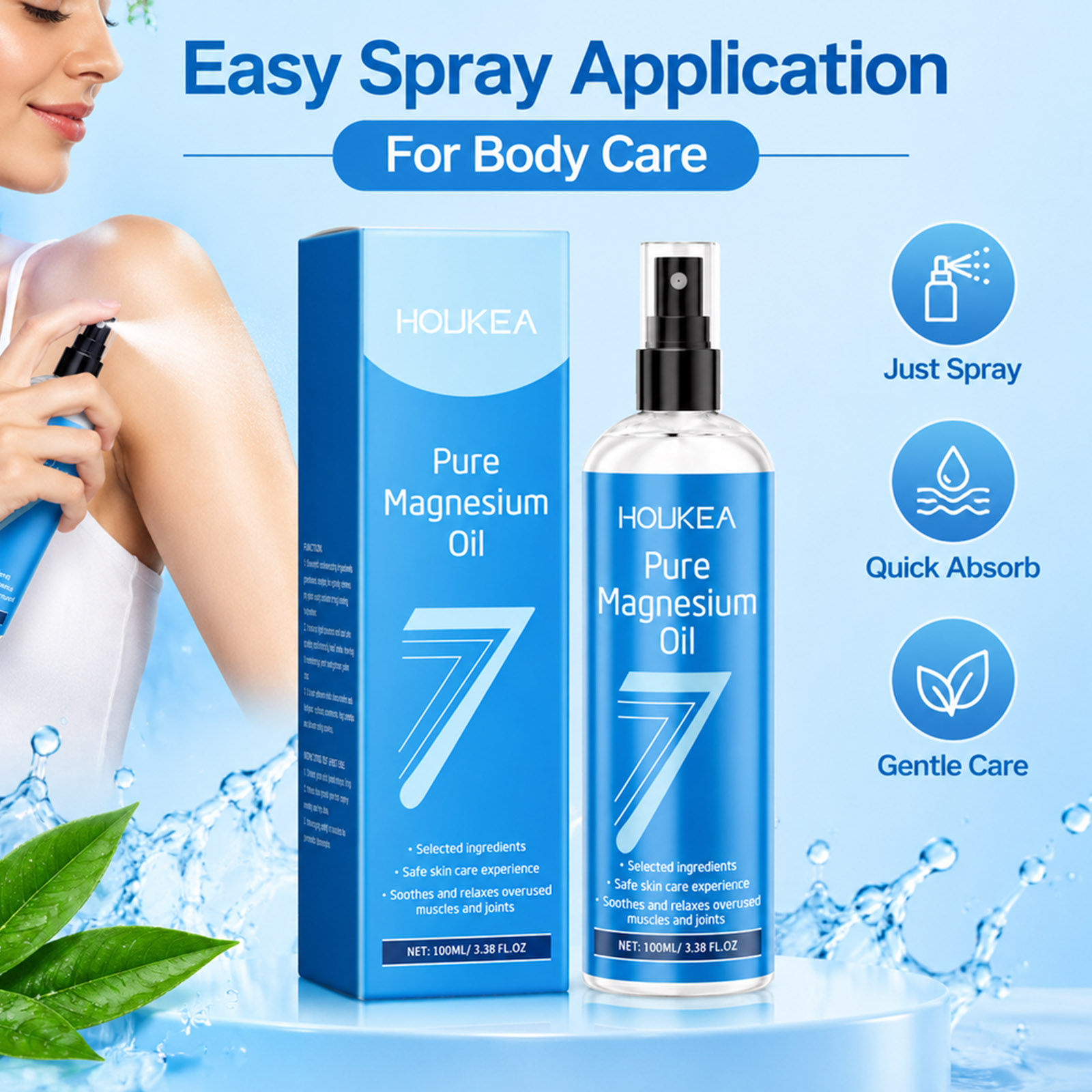 Minyak Magnesium Murni dalam B - Bath Salts Magnesium ulasan dan harga
