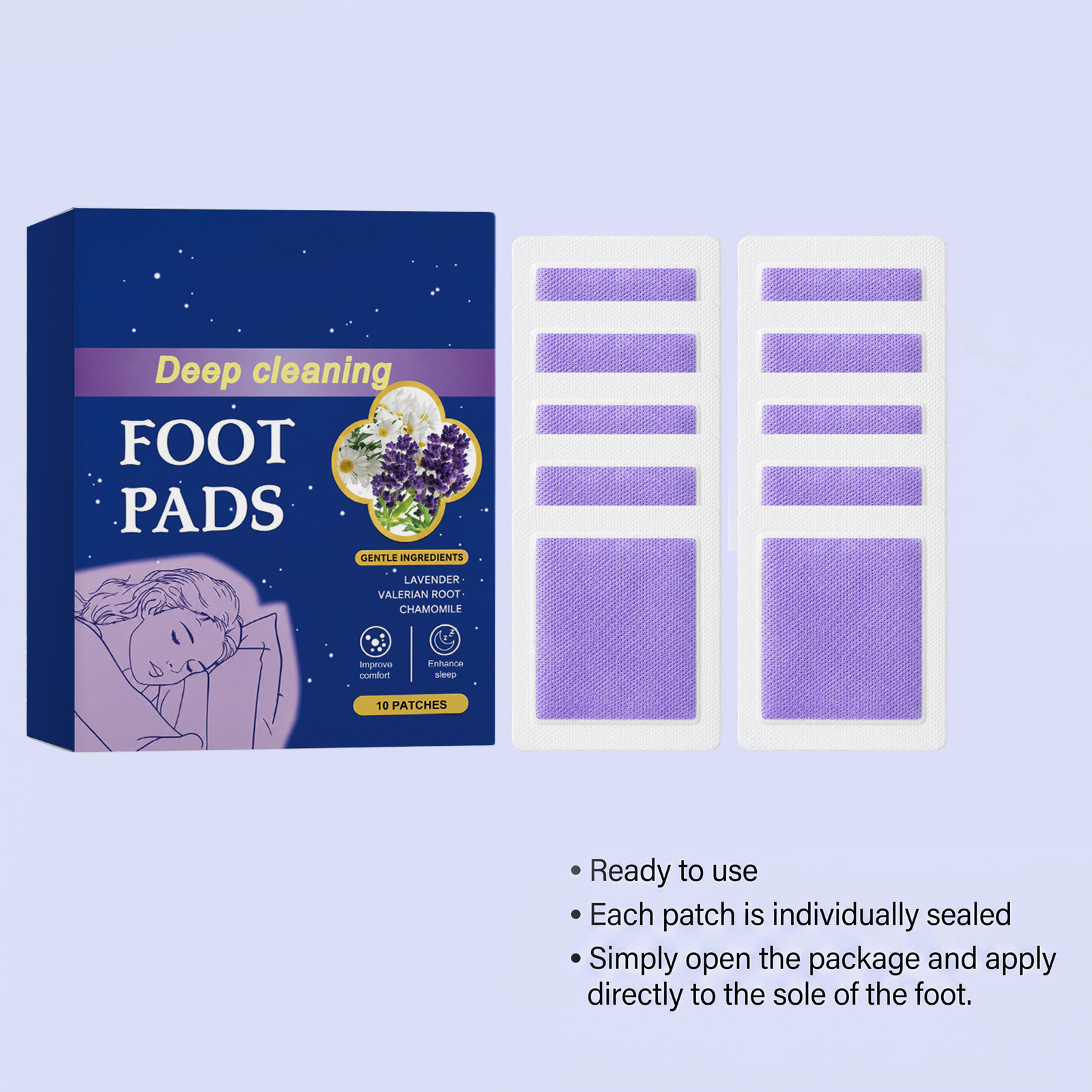 Plester Kaki Deep Sleep Mening - Detox Foot Patch ulasan dan harga